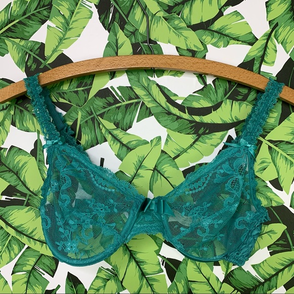 Vintage Victoria’s Secret Gold Label Bra See Through Unlined Lace USA Made - Picture 5 of 8